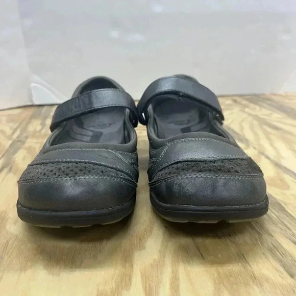 Abeo Women's Smart System Mary Jane Shoe Size 8.5 Gray Leather Loafers 3590 - Picture 2 of 10